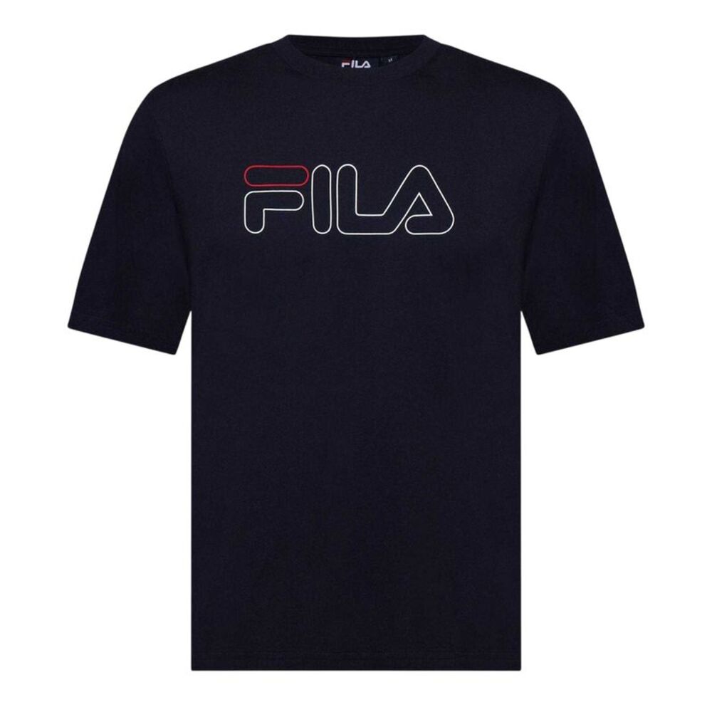 Fila Mens Harrison Logo Cotton T-Shirt / Navy